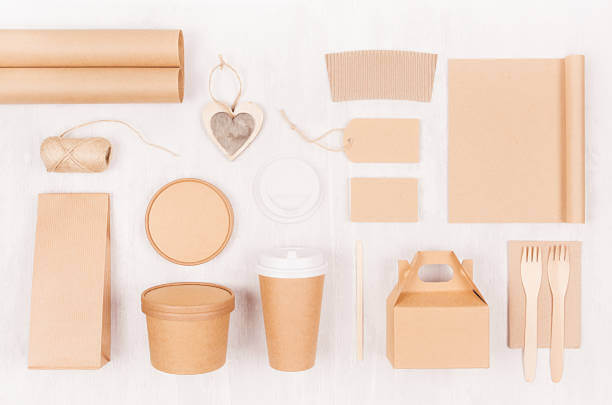 kraft bowl and cup