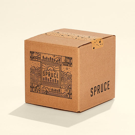 B208B Spruce custom printed shipper carton 2