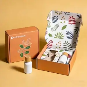 Botanical Pattern Packaging Box