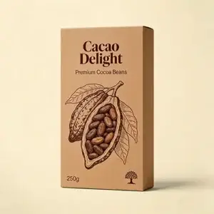 Cocoa beans packaging box